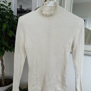 Frame Denim ribbed mock turtleneck sweater